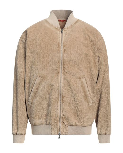 Barena Natural Sand Jacket Cotton, Elastane for men