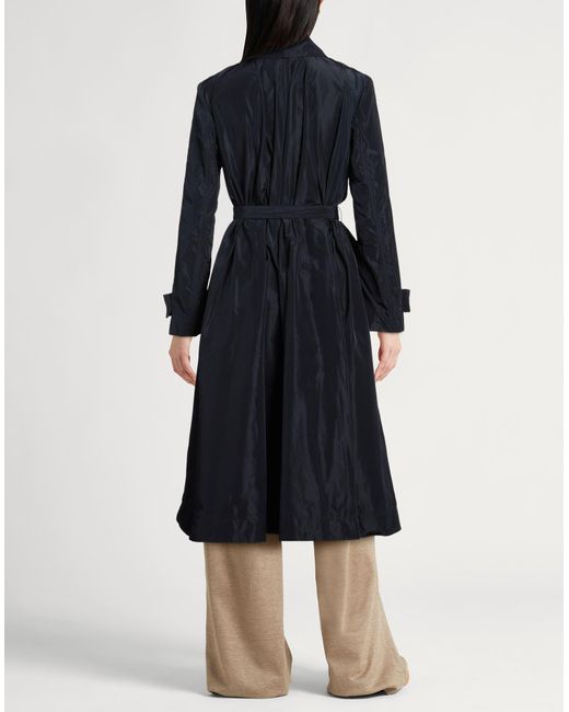 Aspesi Blue Overcoat & Trench Coat Polyester