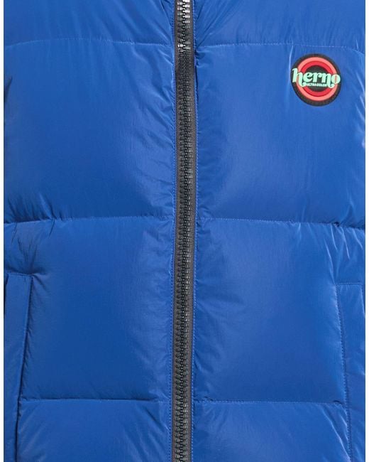 Herno Blue Vest Polyamide for men