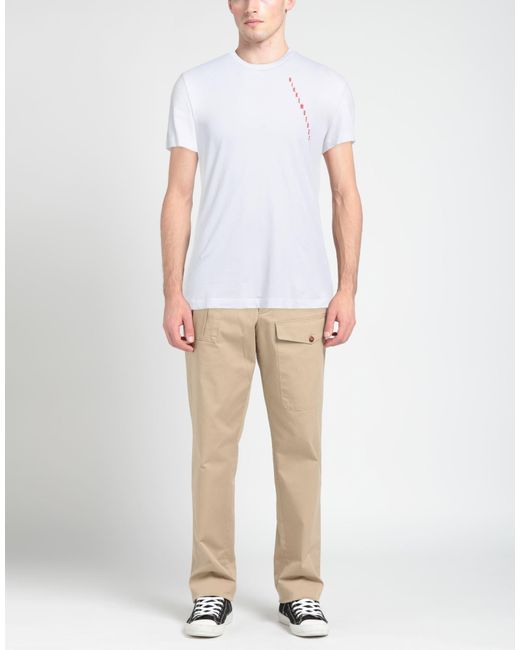 Bikkembergs White T-shirt for men