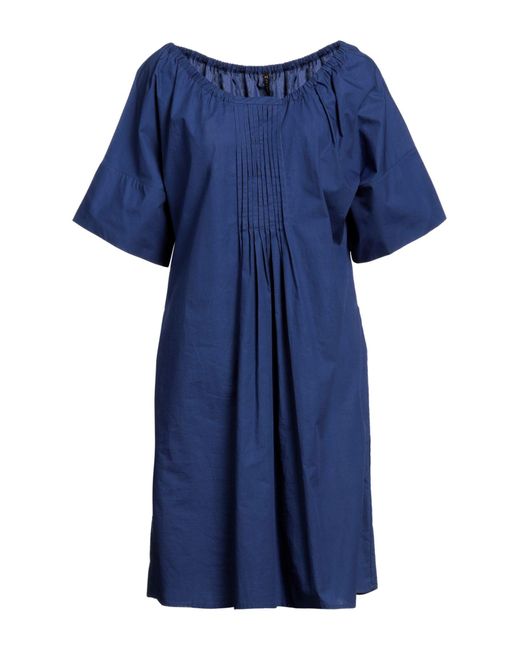 Manila Grace Blue Mini-Kleid