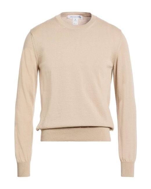 Comme des Garçons Natural Sand Sweater Polyester, Cotton for men