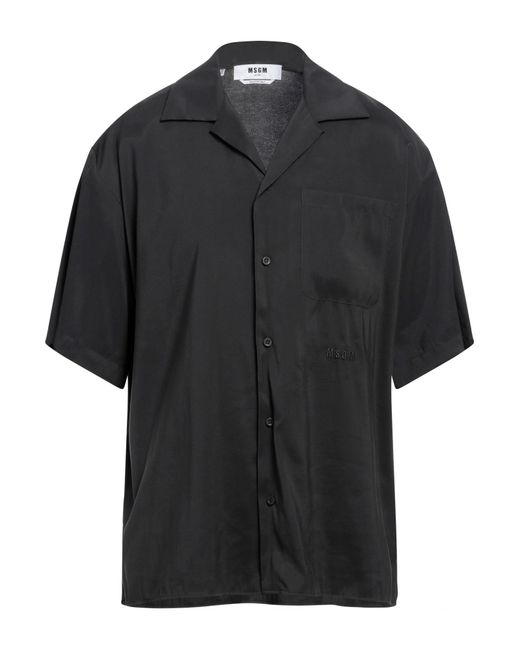 MSGM Black Shirt for men
