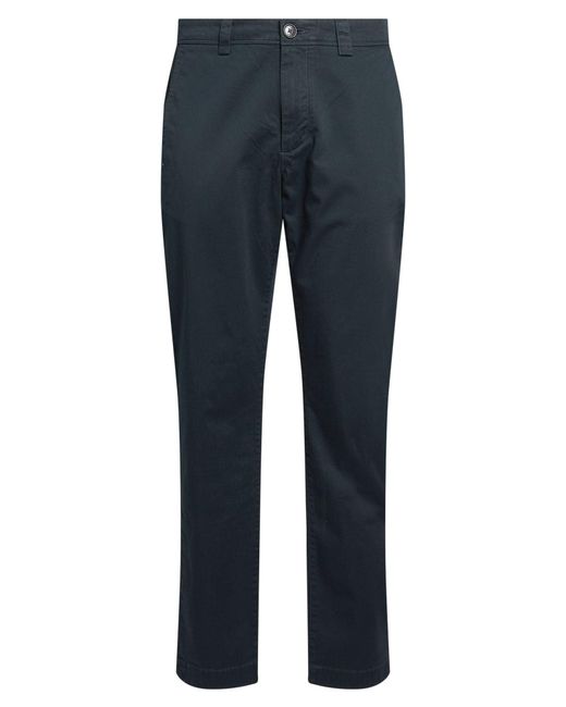 Woolrich Blue Midnight Pants Cotton, Elastane for men