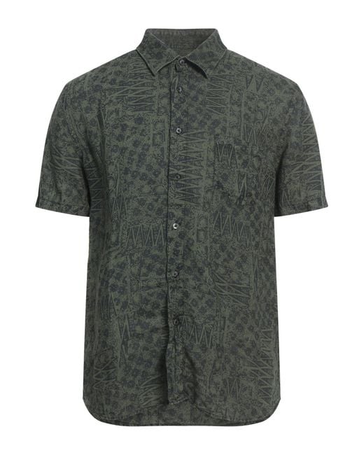 120% Lino Green Shirt for men