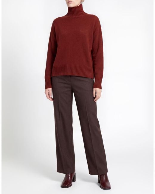 Aragona Red Brick Turtleneck Cashmere