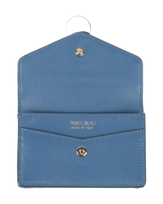 Jimmy Choo Blue Document Holder Leather