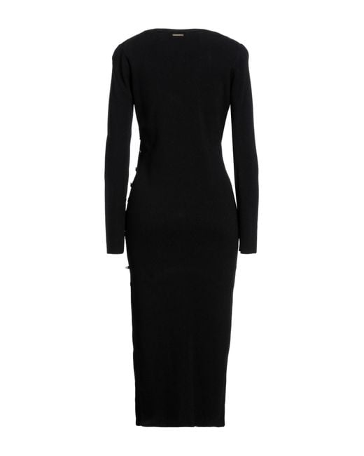 MICHAEL Michael Kors Black Midi-Kleid