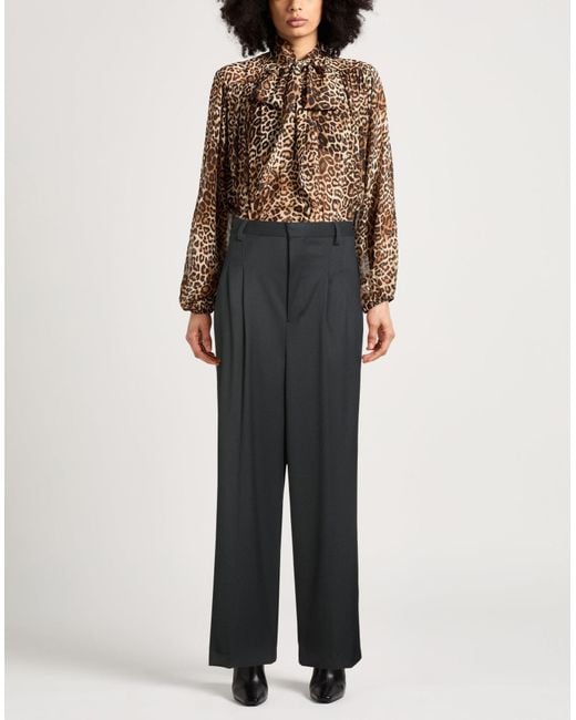 AMI Black Pants Virgin Wool