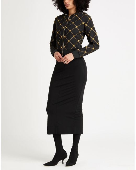 Roberto Cavalli Black Sweatshirt Cotton, Elastane