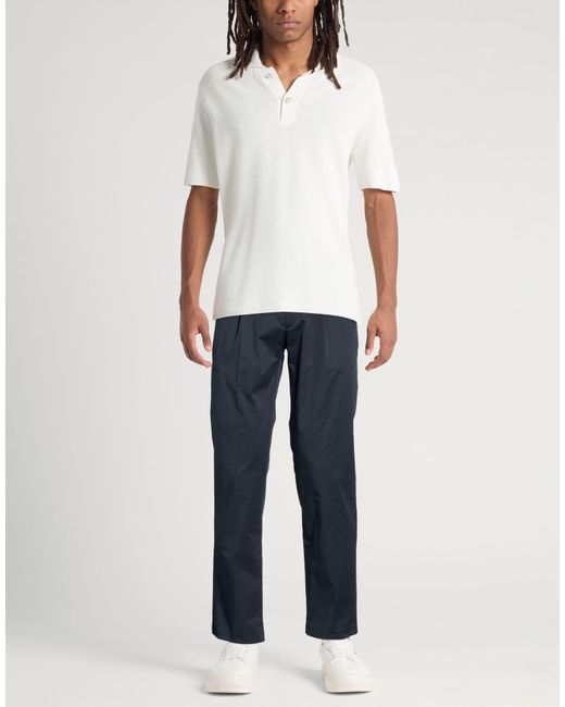 Etro Blue Midnight Pants Cotton, Elastane for men