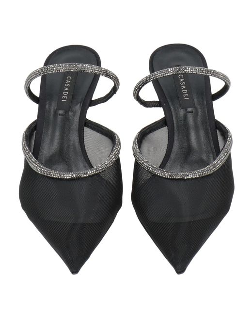 Casadei White Mules & Clogs