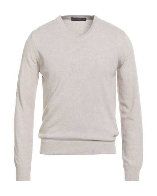 Daniele Alessandrini White Sweater Merino Wool, Cashmere, Viscose for men