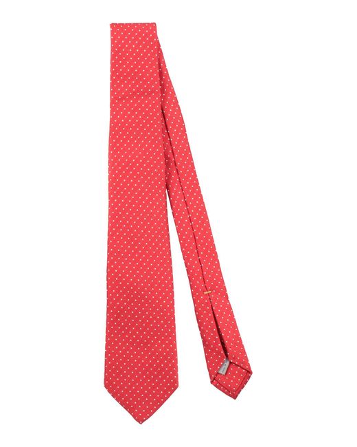 Cravatta E Papillon di Canali in Red da Uomo