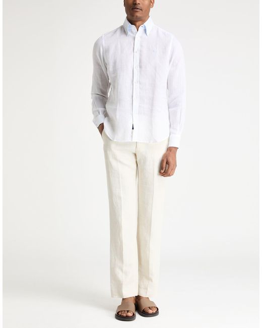 Harmont & Blaine White Shirt Linen for men