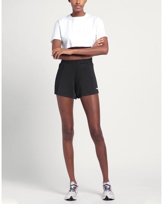 Guess Black Shorts & Bermuda Shorts Polyester, Elastane