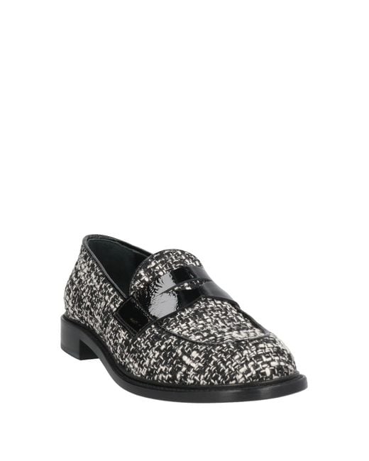 Agl Attilio Giusti Leombruni Gray Loafers Textile Fibers