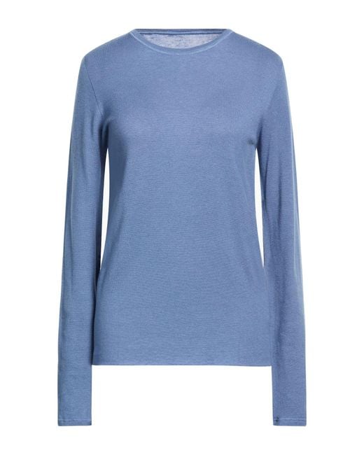 Majestic Filatures Blue Sweater Cashmere