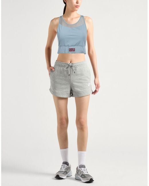 EA7 Blue Top Polyester, Elastane