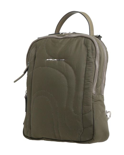 Piquadro Green Backpack Cow Leather, Eva (Ethylene