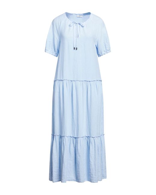 Peserico Blue Maxi Dress