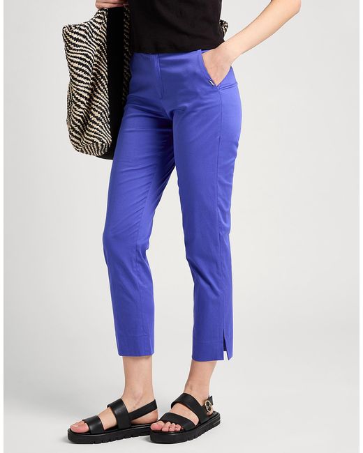 Xandres Blue Pants Cotton, Elastane