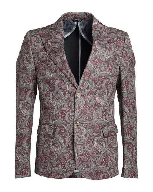 Grey Daniele Alessandrini Suit Jacket in Gray for Men | Lyst