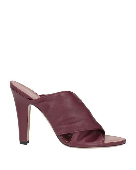 Paris Texas Purple Sandals Leather