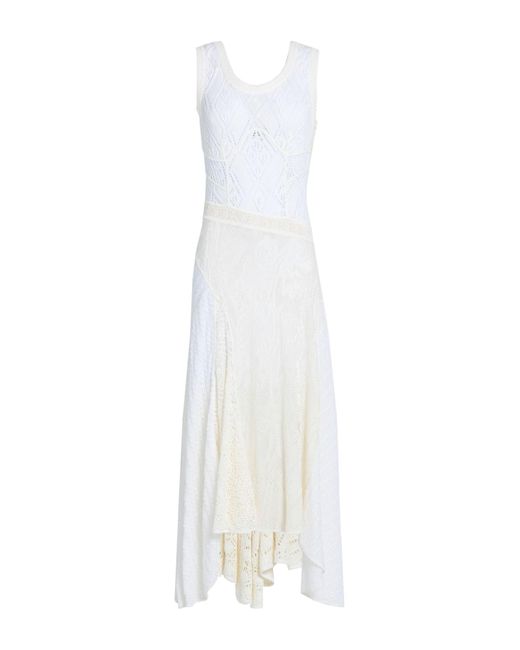 MARINE SERRE White Midi Dress