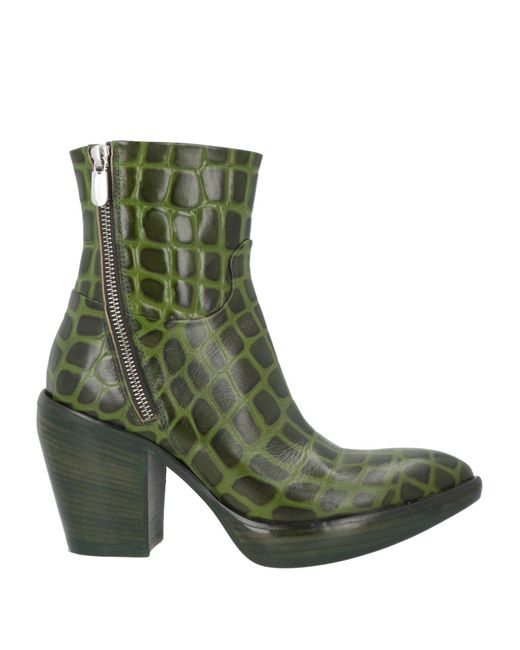 Rocco P Green Ankle Boots