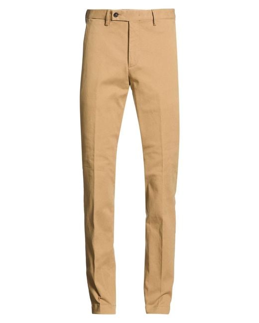 Luigi Borrelli Napoli Natural Pants Cotton, Elastane for men