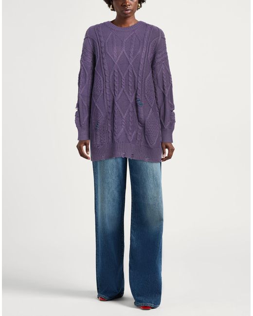 WEILI ZHENG Purple Pullover