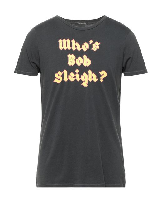 Homme Vêtements T-shirts T-shirts à manches longues Sweat graphique teint en pièce à col ras-du-cou Scotch & Soda pour homme en coloris Gris 