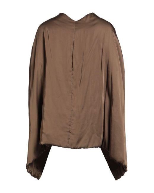 Rick Owens Brown Cape