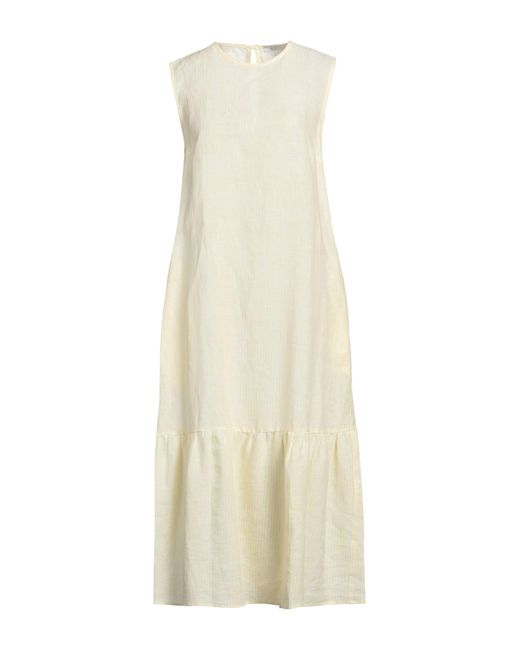Peserico White Midi-Kleid