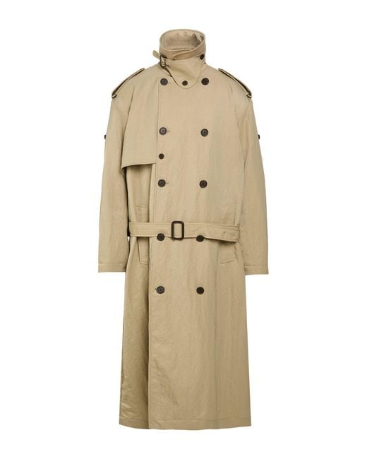 Emporio Armani Natural Overcoat & Trench Coat for men