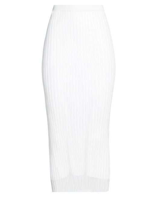 Sportmax White Midi Skirt
