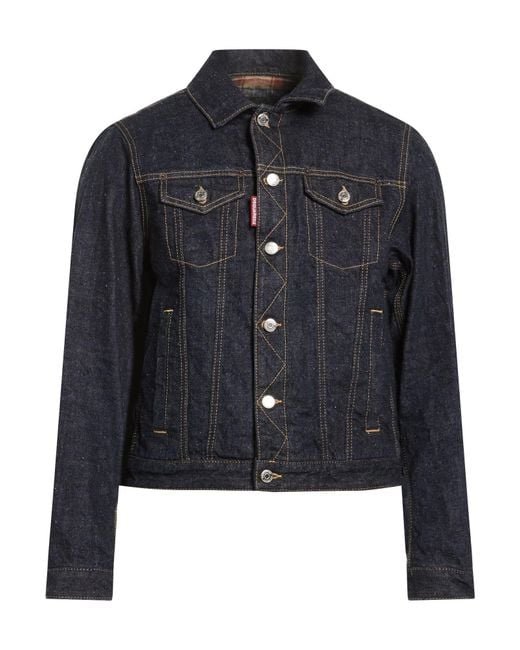 DSquared² Blue Denim Outerwear Cotton for men