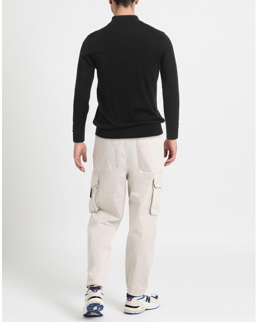 EYNESSE Rollkragenpullover in Black für Herren