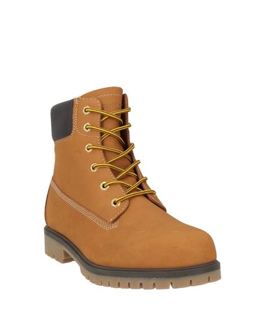 CafeNoir Brown Mustard Ankle Boots Leather for men