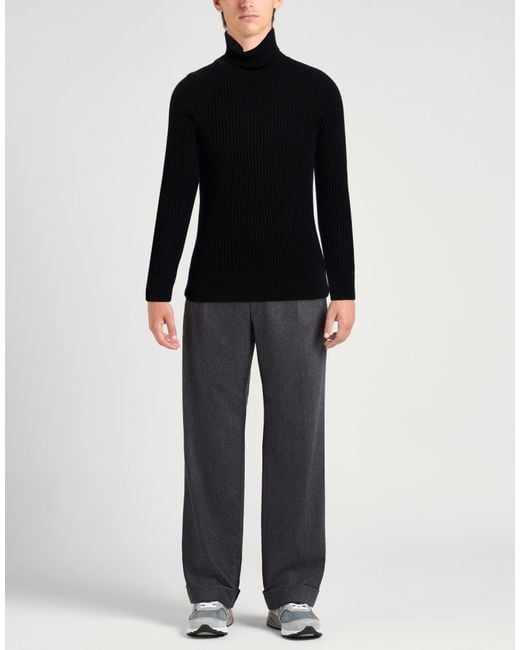 Zanone Black Turtleneck for men