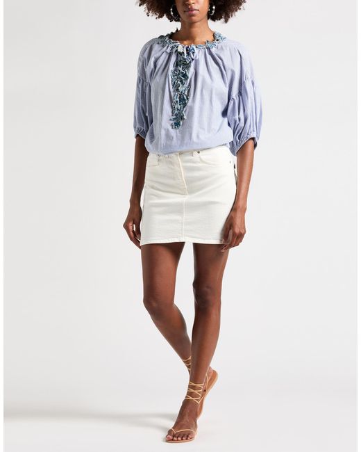 MARYBLOOM Blue Top