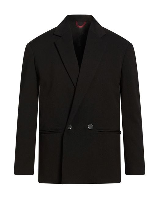 Imperial Black Blazer Polyester, Viscose, Elastane for men