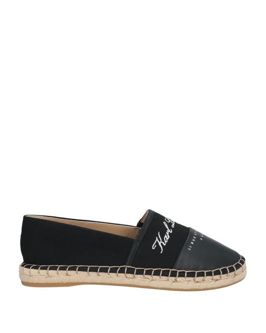 Karl Lagerfeld Black Espadrilles