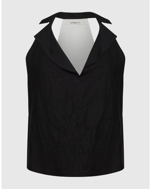 Nostrasantissima Black Tank Top