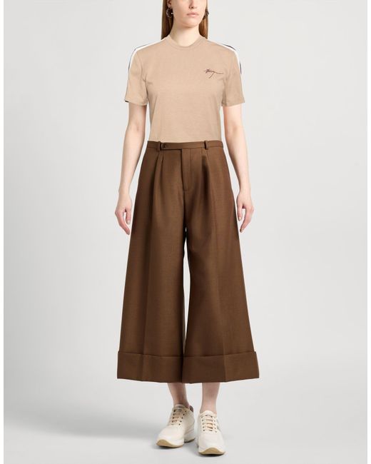 Ferragamo Natural Taupe T-Shirt Cotton