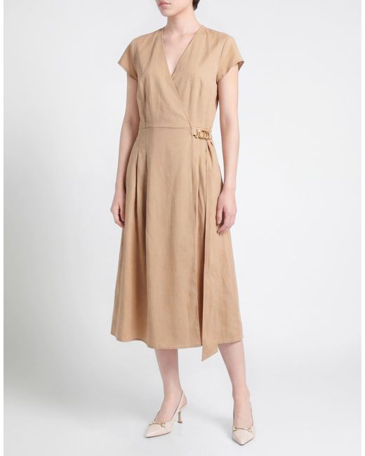 Twinset Natural Midi Dress