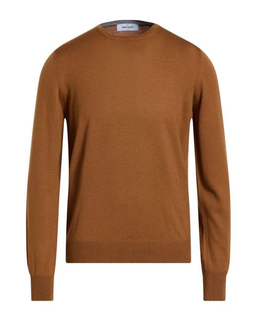 Gran Sasso Brown Jumper for men
