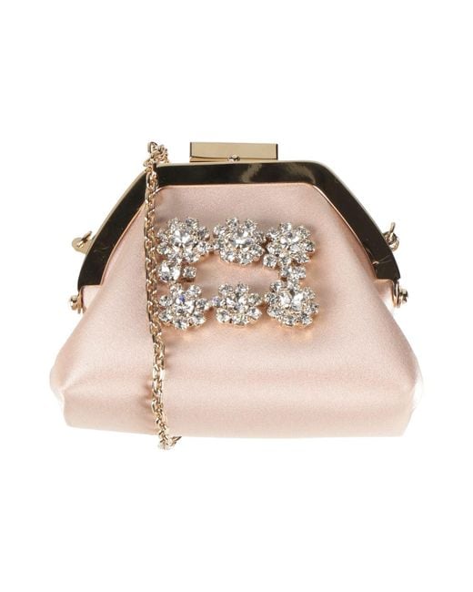 Roger Vivier Pink Blush Coin Purse Textile Fibers