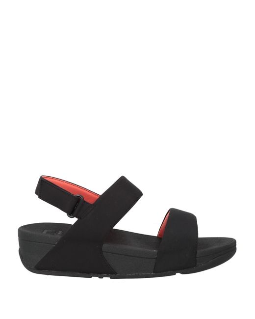 Fitflop Black Sandals Textile Fibers